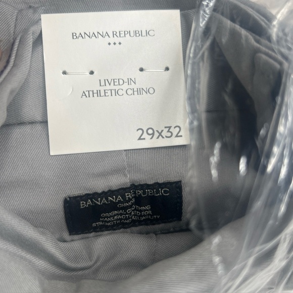 NWT Banana Republic Men’s Athletic Lived-In Chino - Cliff Gray, 29x32 - Picture 10 of 11